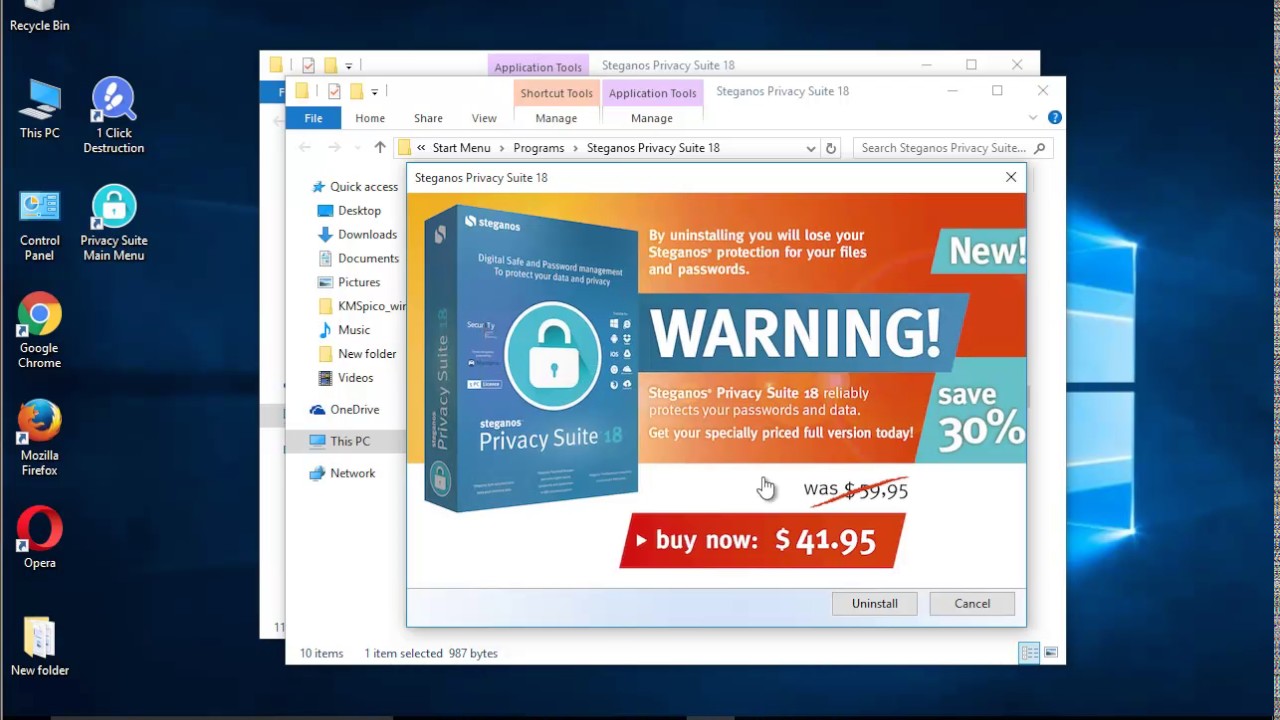 Easily Uninstall Steganos Privacy Suite 18 on Windows 10 🧹
