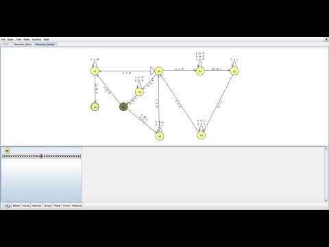 How to Simulate the Turing Machine for L = { ai bj ai : i ≠ j }
Accept String in JFlap?