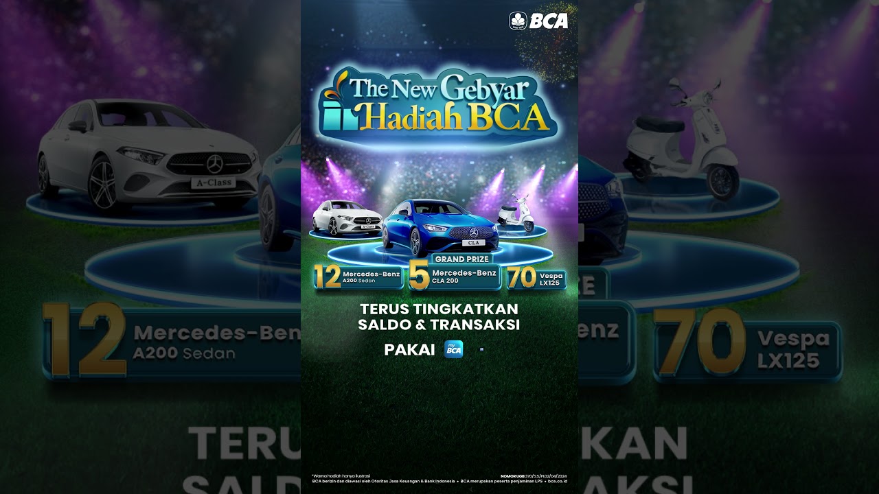 Gebyar Hadiah BCA: Tingkatkan Saldo & Menang Mercedes 🚗