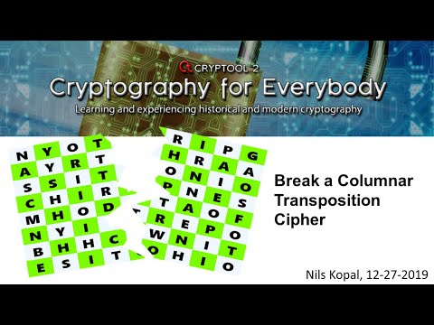 Break a Columnar Transposition Cipher – A Classical Hand Encryption Method