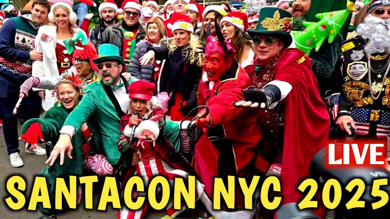 SantaCon NYC 2025 Live 🎅