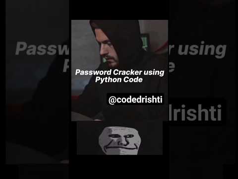 How to crack password using python code #shorts #python #pythonhacks