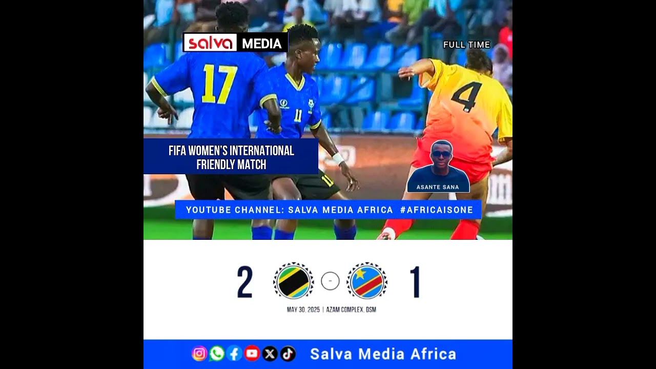 Tanzania Beats DR Congo 2-1 in Women’s Friendly ⚽️