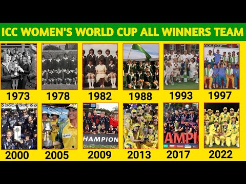 Icc Women's World Cup All Winners Team List From 1973 to 2022