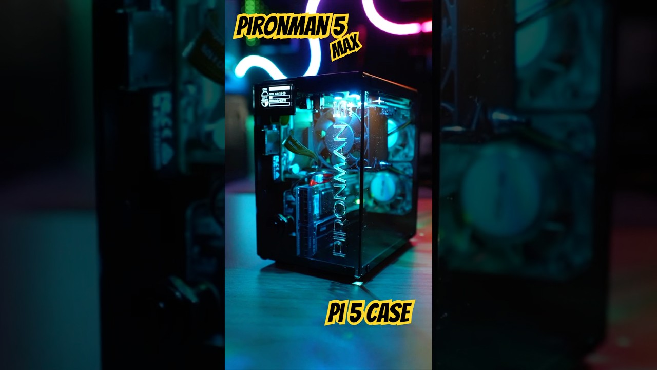 Pironman 5 Max for Pi 5: Dual NVMe, RGB & OLED 🌟