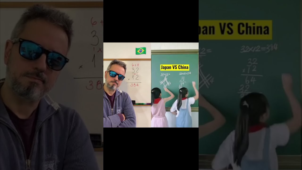 Desafio de Multiplicação Rápida: Japão, China e Brasil