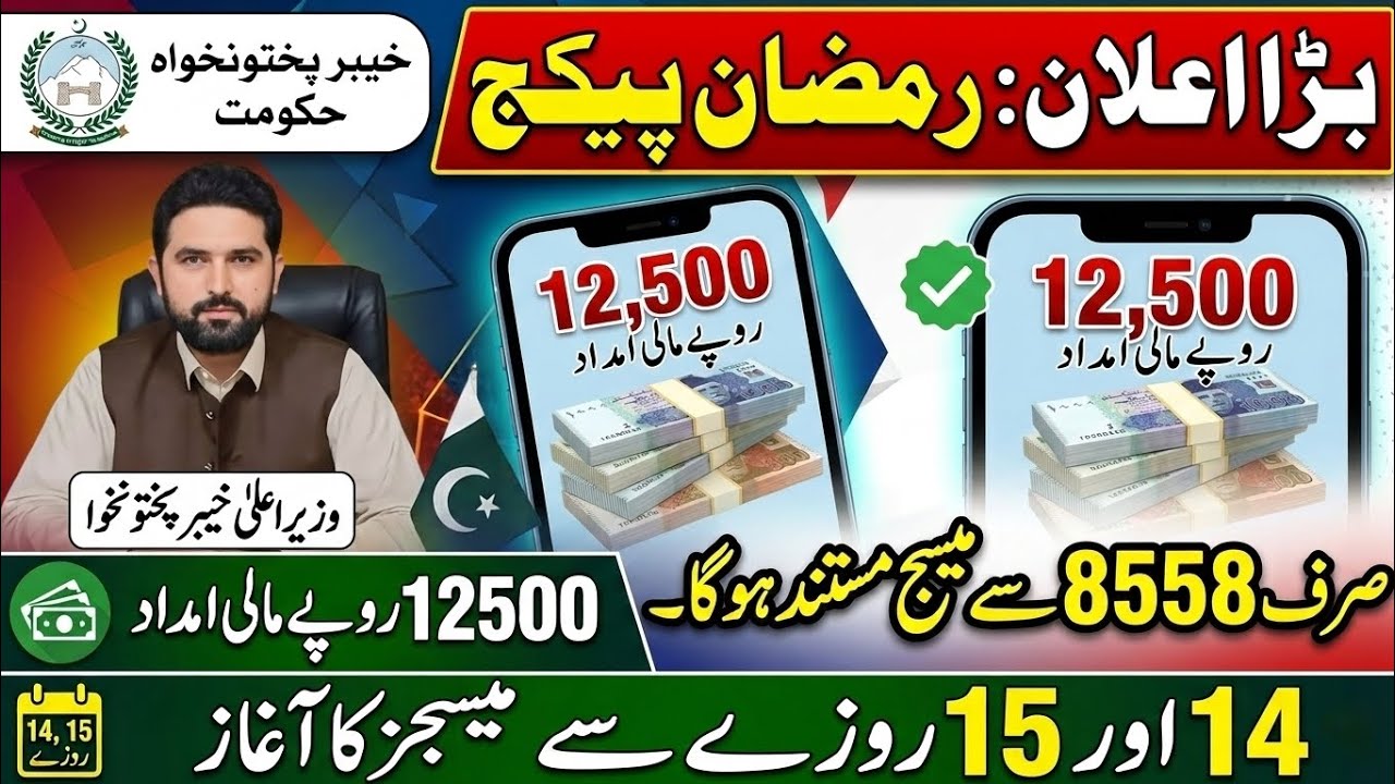 CM KPK Ramzan Relief Package 2026 | Latest Update: Get Rs. 12500 Financial Support