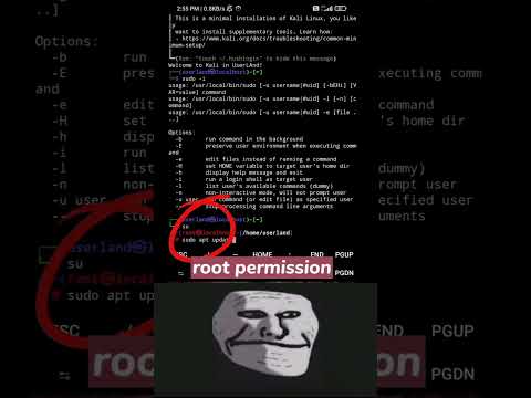 how to install kali linux on android || kali linux || #coding #programming #hacking || #shorts
