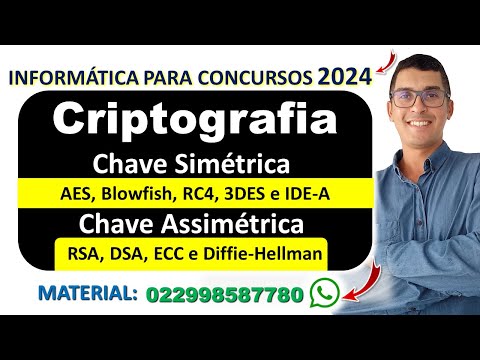 Criptografia para Concursos - Criptografia Simétrica e Assimétrica | Informática Concursos 2024