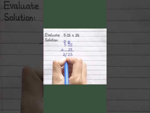 Multiplication of a Decimal by a Whole Number #shorts