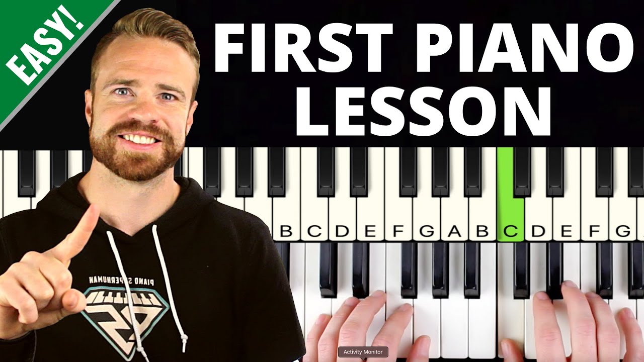 Piano for Beginners: Day 1 Easy Lesson 🎹