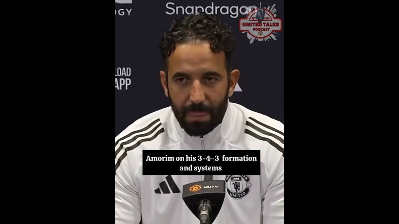 Ruben Amorim Reveals Insights on Tactics & the 3-4-3 System ⚽