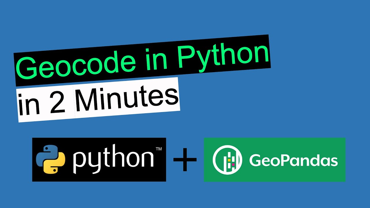 Geocode Addresses with Python & GeoPandas 📍