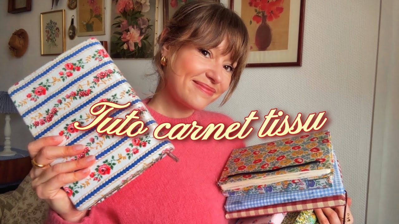 Recouvrir un carnet de tissu facilement ✂️