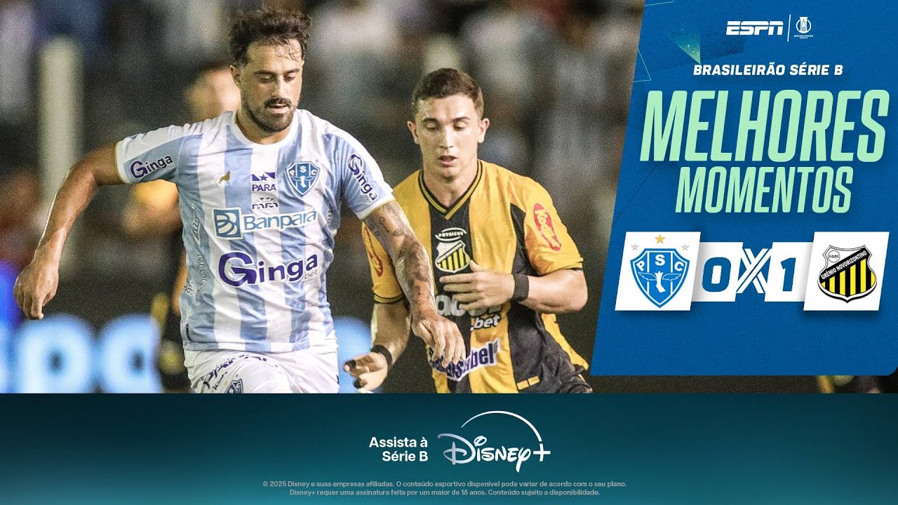 Novorizontino Surpreende e Rebaixa o Paysandu na Série B ⚽