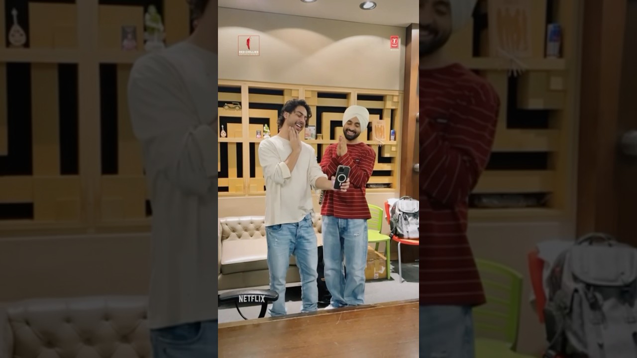 Diljit Dosanjh & Aryan Khan Behind the Scenes π¬