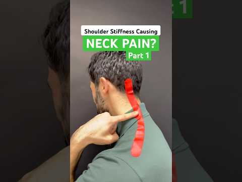 Part 1 of 2 - Shoulder stiffness causing neck pain? #neckpainrelief #neckpain #headaches