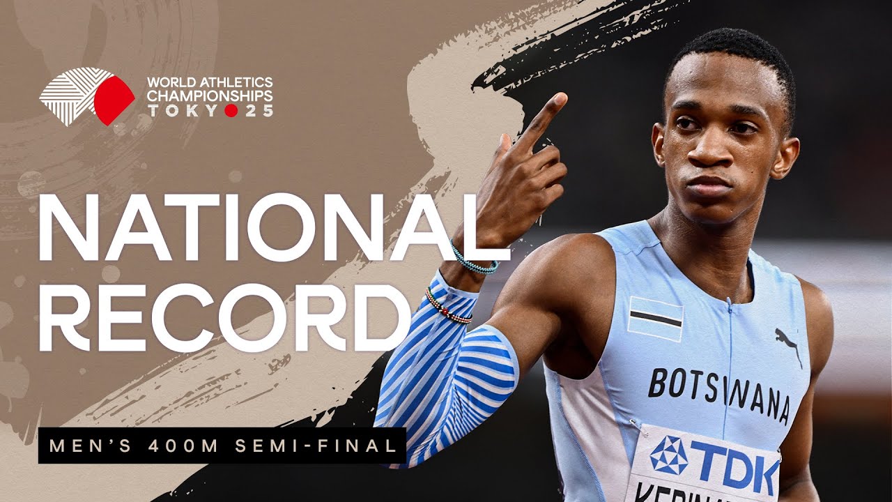 Kebinatshipi Breaks Botswana 400m Record & Leads World at Tokyo 2025 🌍