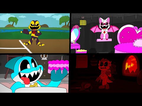 ALL Nightmare Critters cutout animations (Poppy Playtime)
