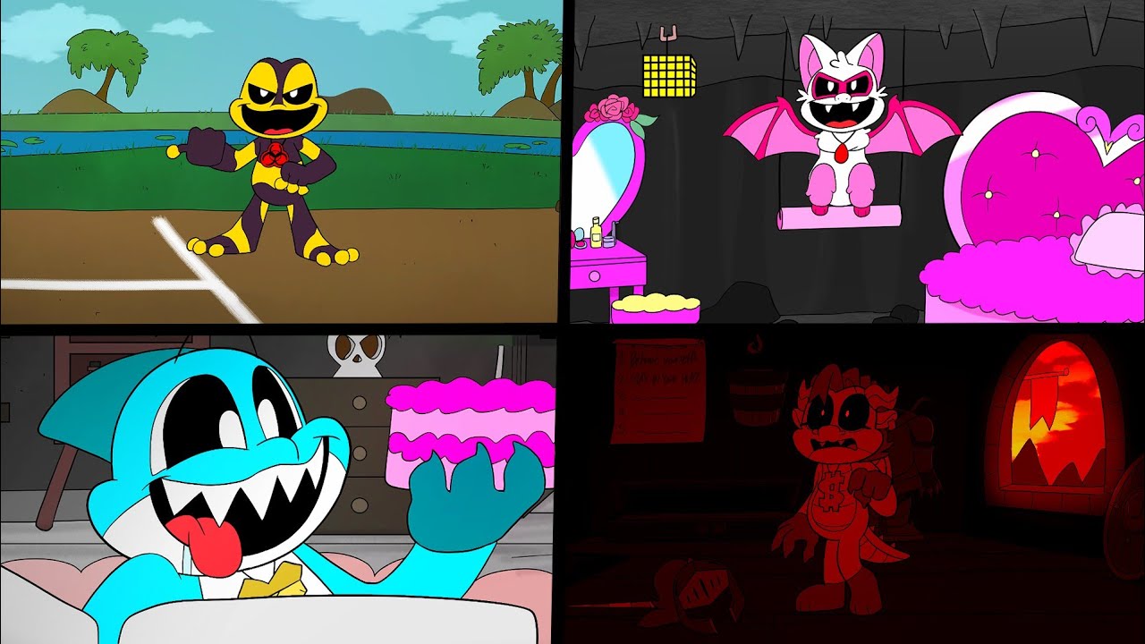 All Nightmare Critters Cutout Animations in Poppy Playtime Chapter 4 🎮