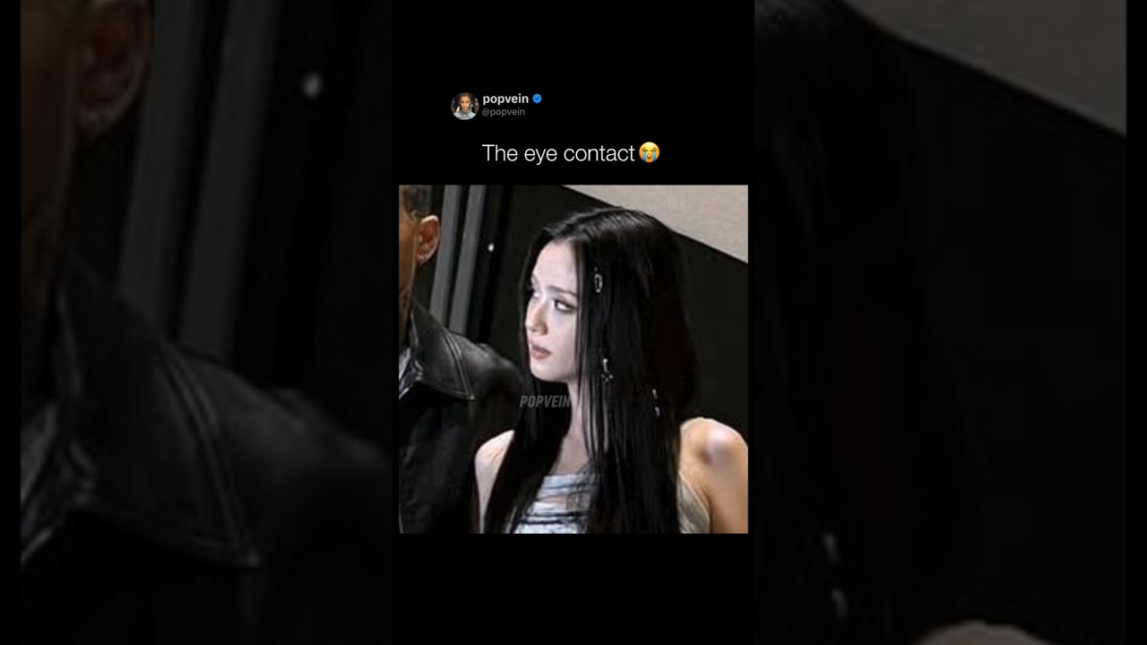 Unforgettable Eye Contact Between Jisoo and Zayn Malik 😍