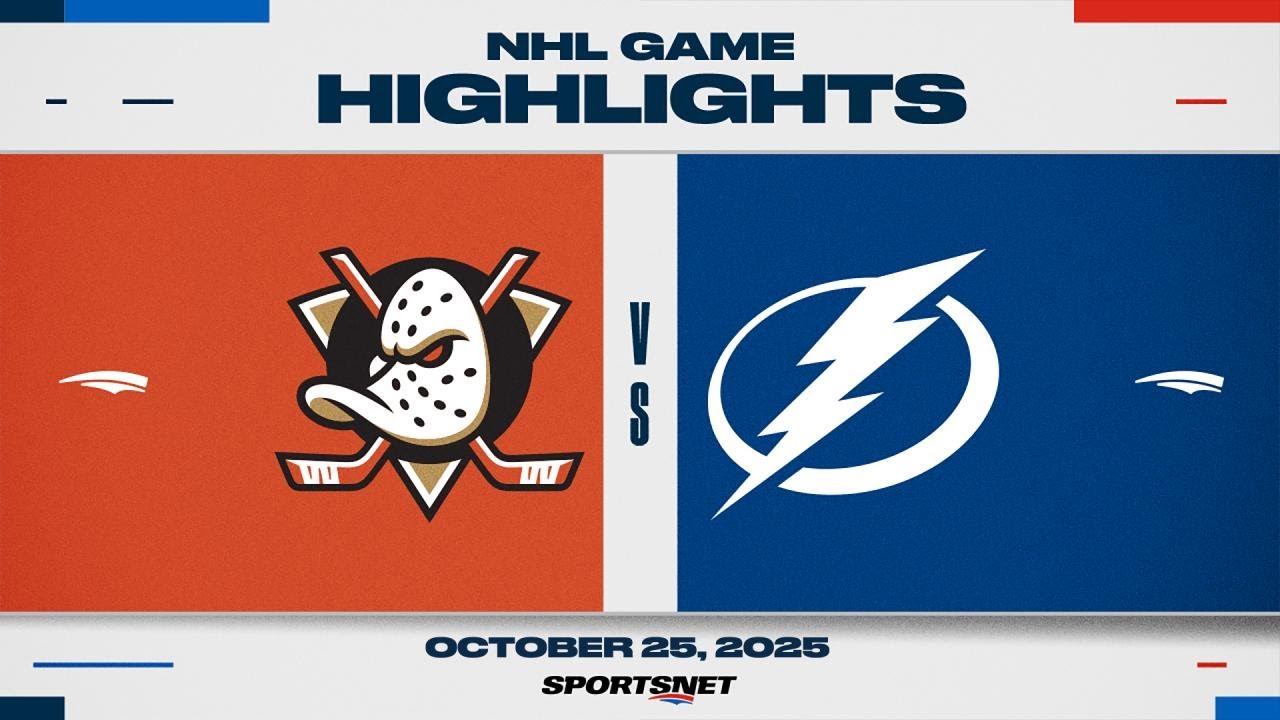 NHL Highlights: Ducks vs. Lightning (Oct 25, 2025) 🏒