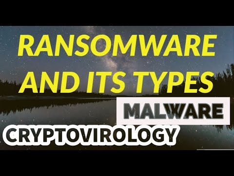 What is Ransomware | Types of Ransomware | Cryptovirology and Cryptography | Malware and its Types