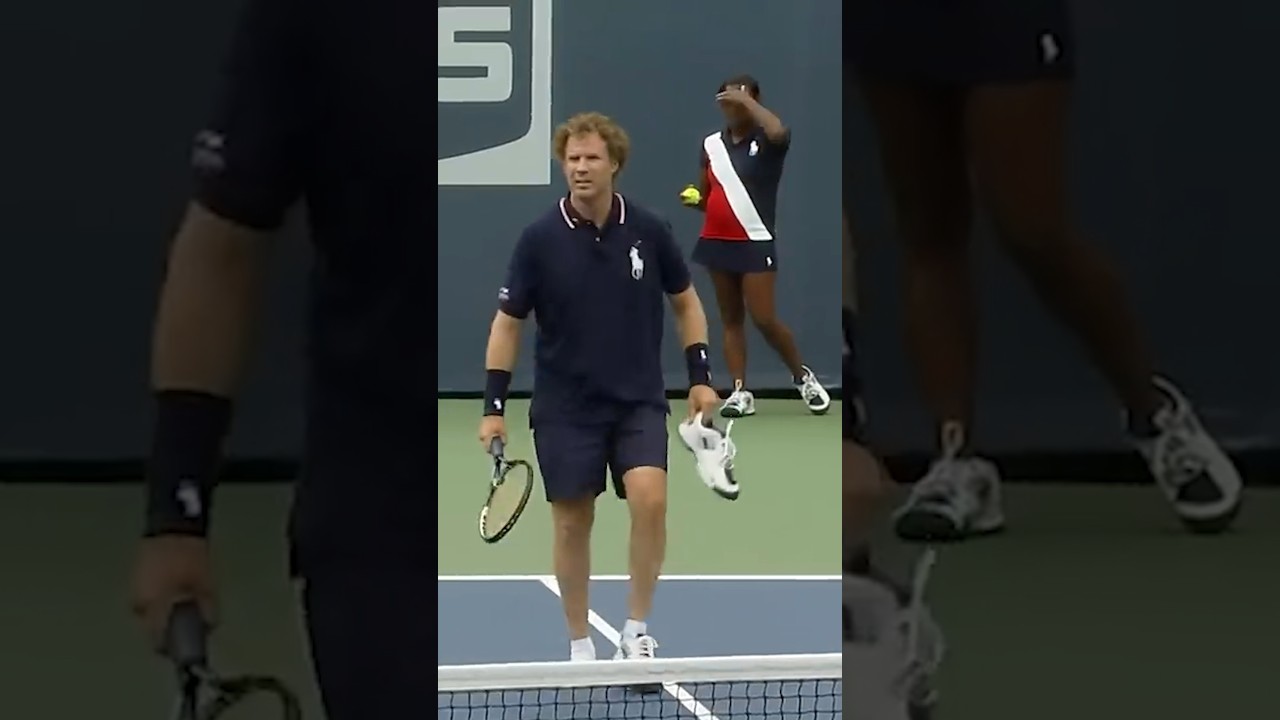 Will Ferrell & Andy Murray Play Tennis 😂