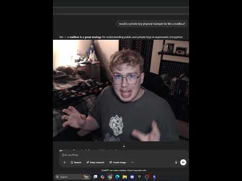 Asymmetric Encryption is Just a Mailbox #ai #twitch #cybersecurity #security