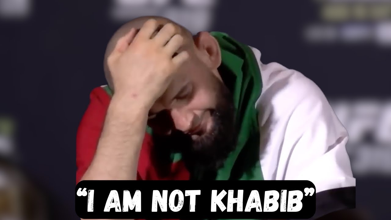 Khamzat Chimaev IN TEARS after losing title to Sean Strickland - Post Fight Press Conference