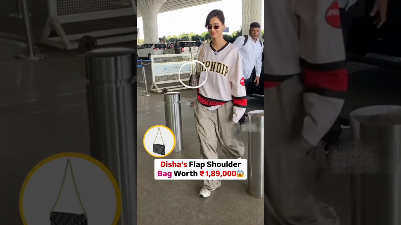 Disha Patani Spotted at Mumbai Airport ✈️