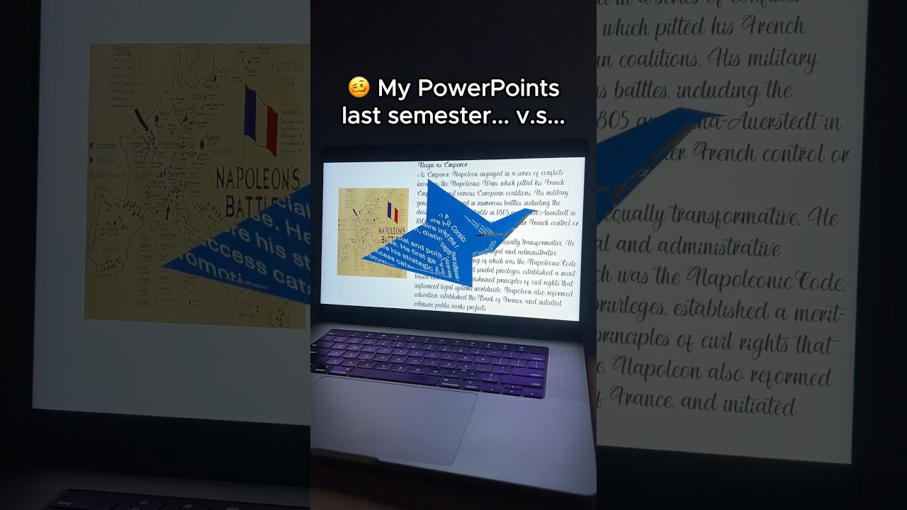 PowerPoint Transformation: Napoleon Presentation Before and After