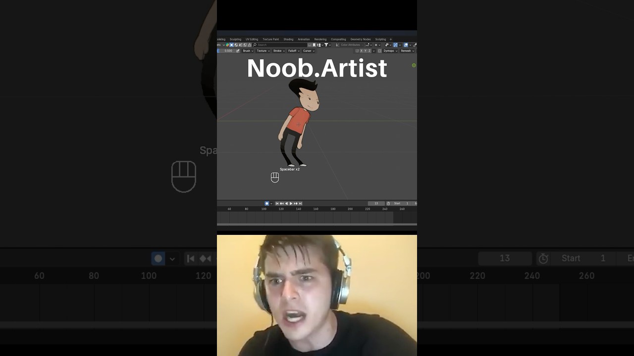 Noob vs Pro: 2D Animation Showdown 🎨