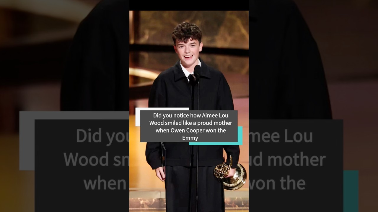 Aimee Lou Wood's Proud Smile as Owen Cooper Wins Emmy 🏆