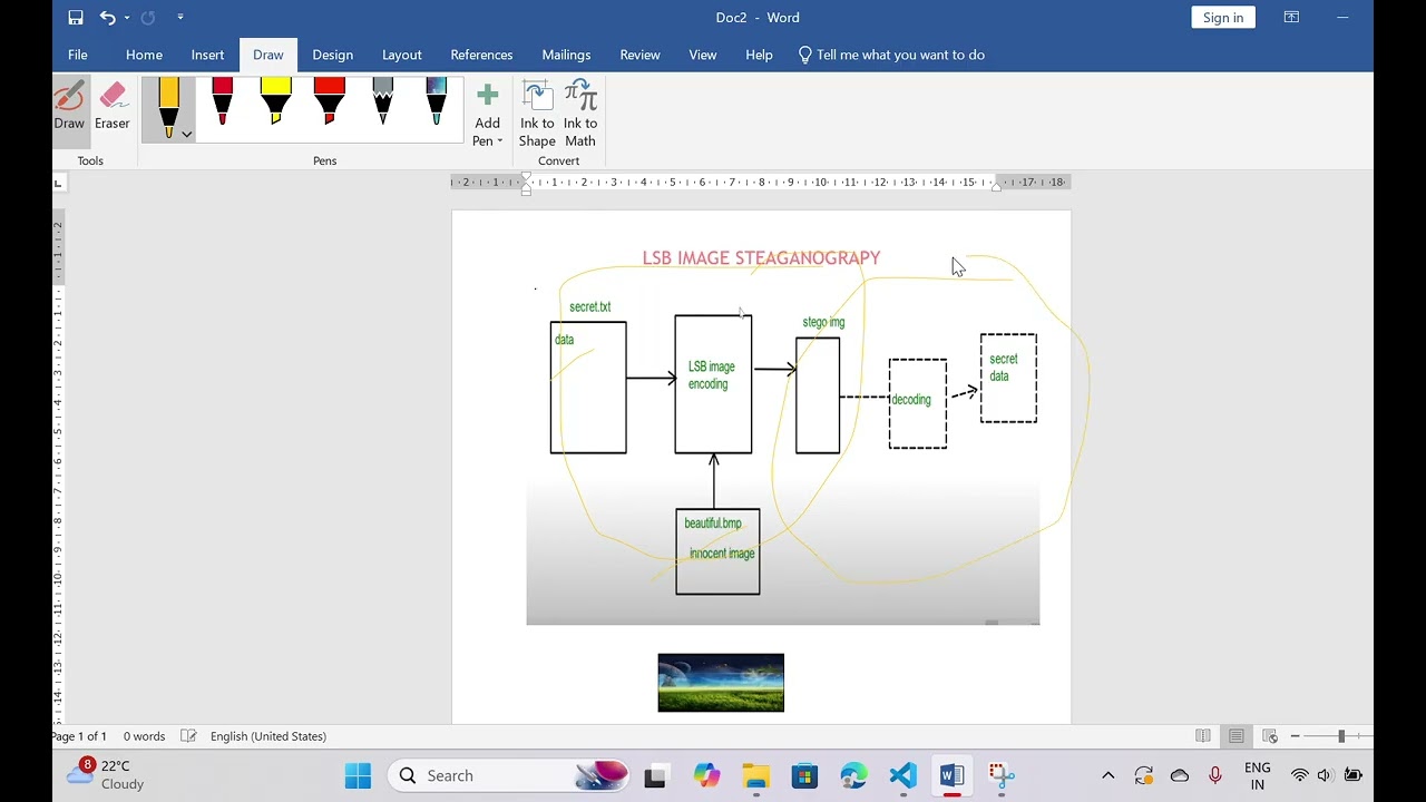 Steganography Demo: Hide Images Using LSB Technique π