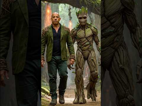 Marvel Actors Meet Guardians of the Galaxy On The Runway | Star-Lord, Gamora, Groot & More #marvel