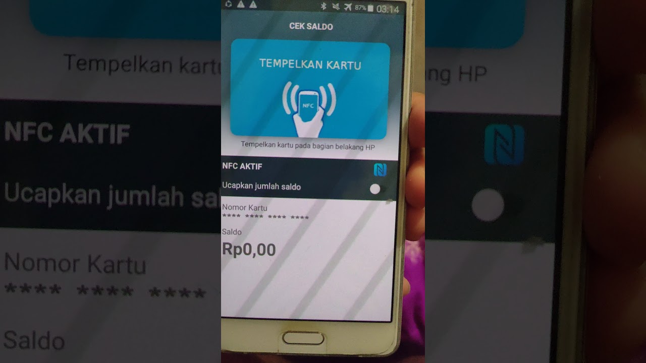 Cek & Isi Ulang E-Toll di Samsung A5 2015 π
