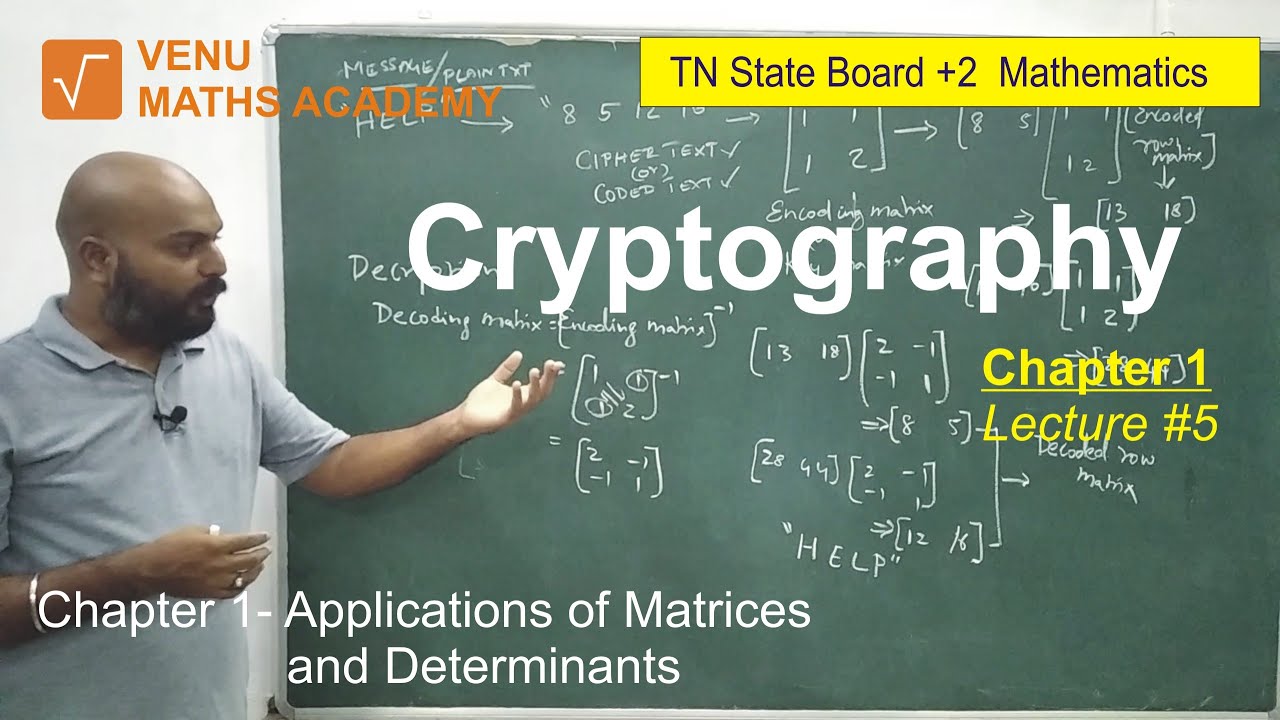 Cryptography with Matrices: Tamilnadu 12th Math Chapter 1 📊