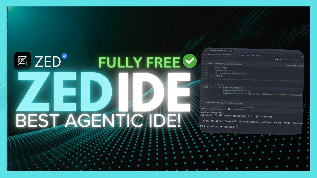 Zed Editor Update: Free Open Source Agentic AI IDE with Windows Support and Alternative to Cursor and Windsurf