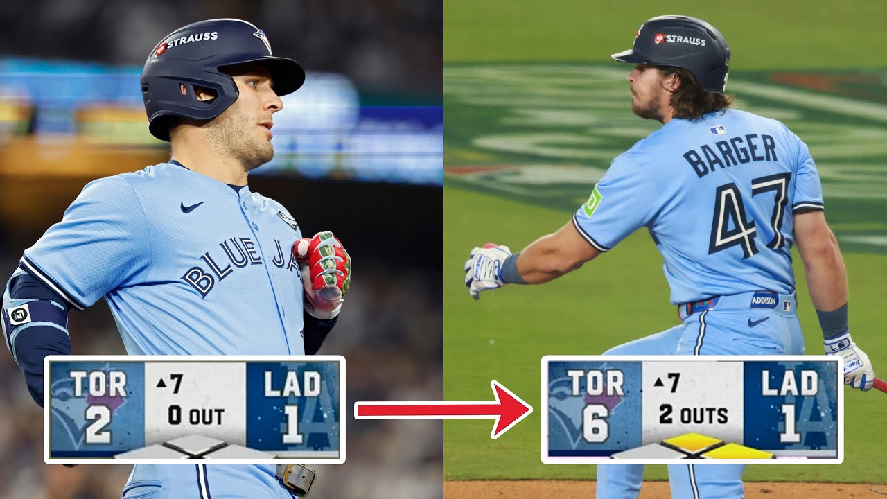 Blue Jays Score 4 in 7th, Lead 6-1 in World Series