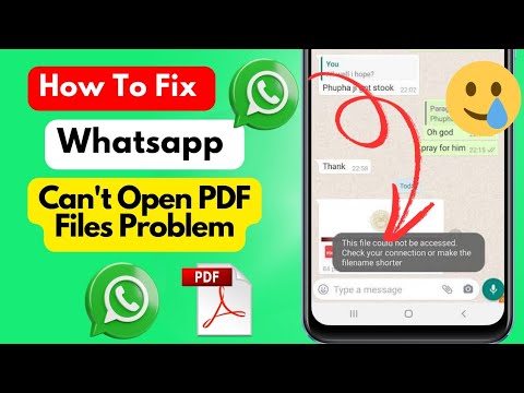 How to Fix WhatsApp Can't Open PDF Files (2025) | WhatsApp Can't Open PDF Files Problem