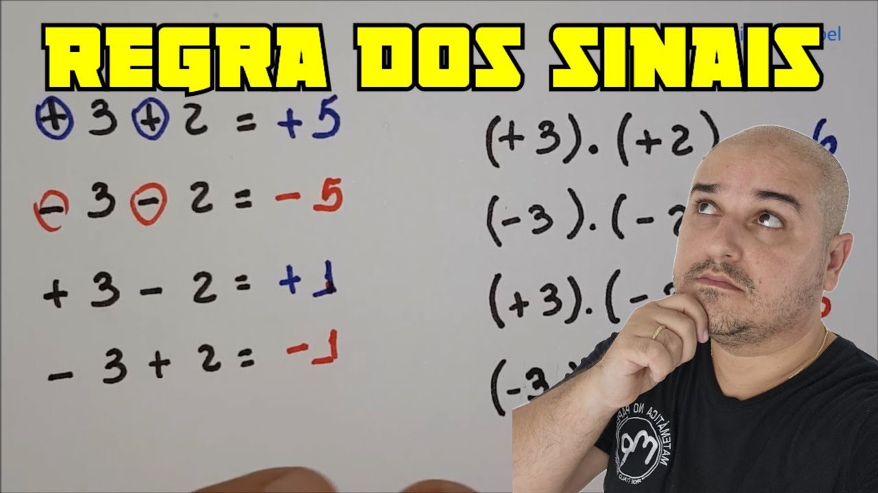 Regra dos Sinais e Jogo do Sinal - Aula Completa com Professor Ítalo Benfica 📚