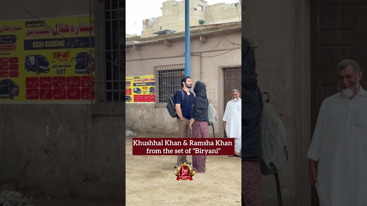 Ramsha Khan & Khushhal Khan Shine on Set of 'Biryani' 🍽️ | Pakistani Drama Stars