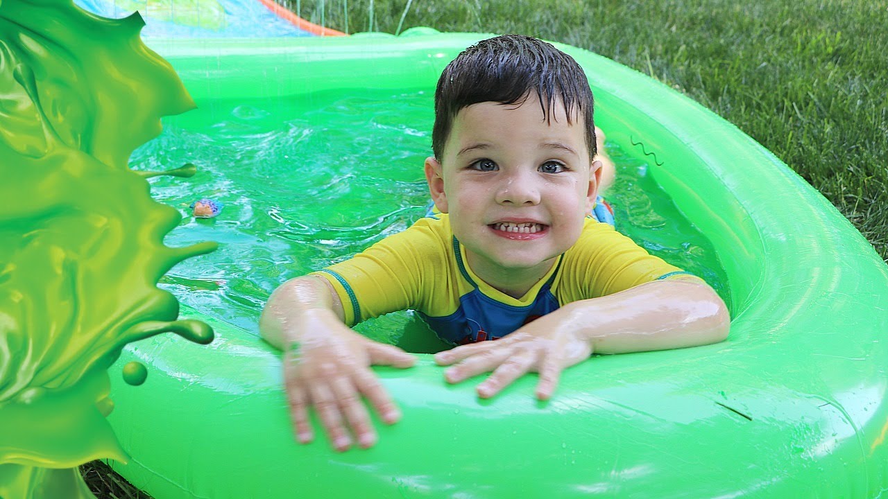 Exciting Slime Water Slide for Kids – Perfect for Summer Fun! 🌊