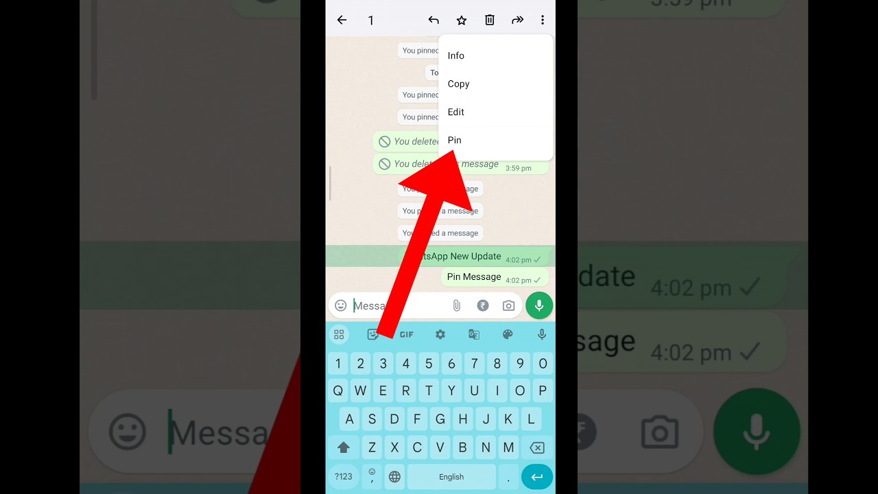 WhatsApp Introduces Message Pinning Feature
