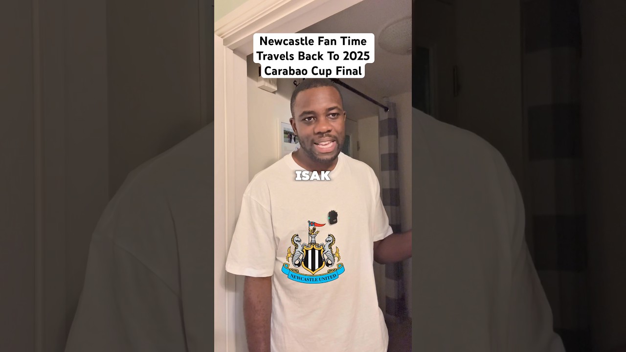 Newcastle Fan Time-Travels to 2025 Cup Final 🏆
