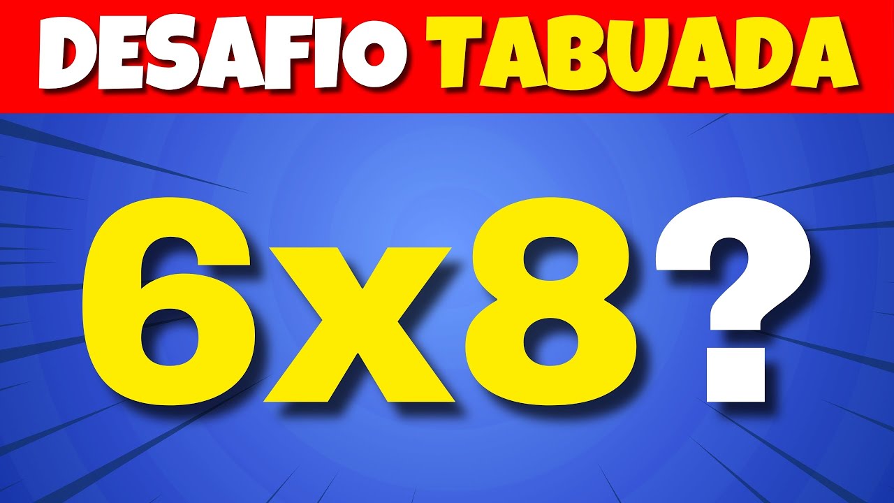 TABUADA do 2 ao 9 💥