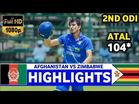 Afghanistan Vs Zimbabwe 2nd ODI Match Highlights 2024 | AFG VS ZIM Highlights