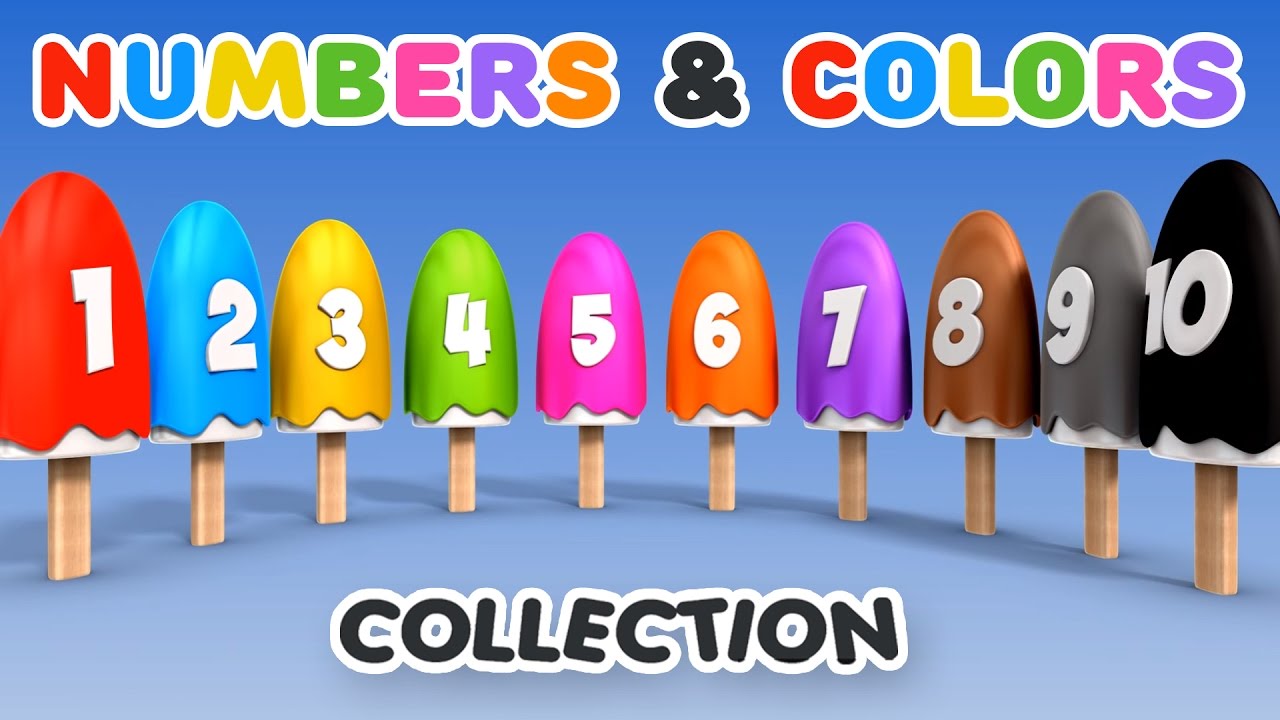 Fun Number & Color Learning with Ice Cream Popsicles 🍦