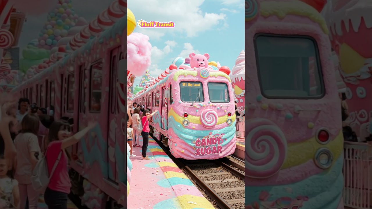 Candy-Themed Train Ride 🎀 Experience the Fun